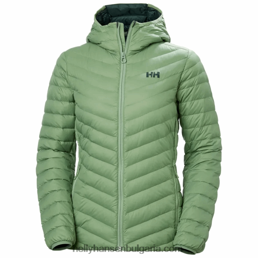 Жени дамско изолиращо яке с качулка от verglas 80V22D1475 синя мъгла Helly-Hansen