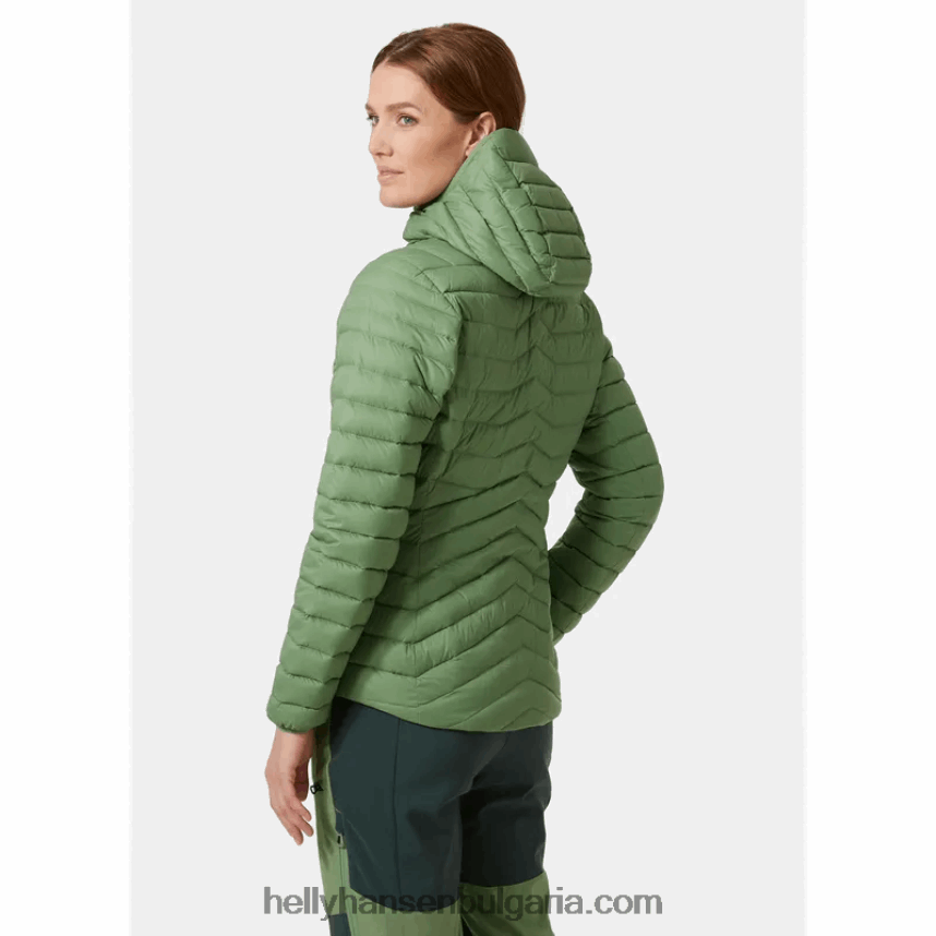 Жени дамско изолиращо яке с качулка от verglas 80V22D1475 синя мъгла Helly-Hansen