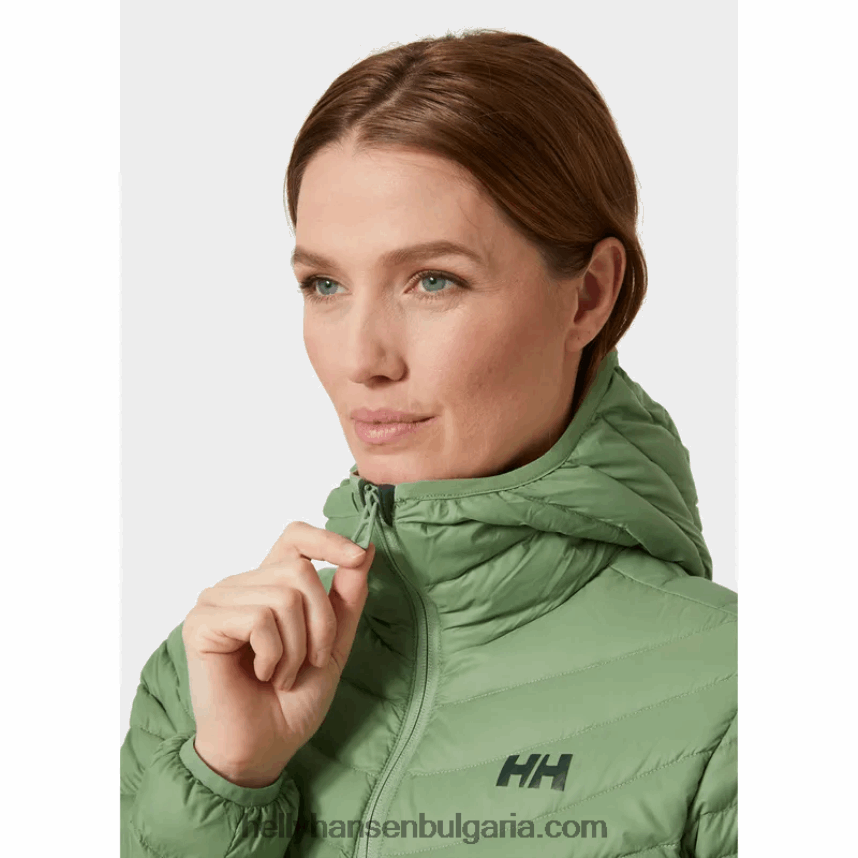 Жени дамско изолиращо яке с качулка от verglas 80V22D1475 синя мъгла Helly-Hansen