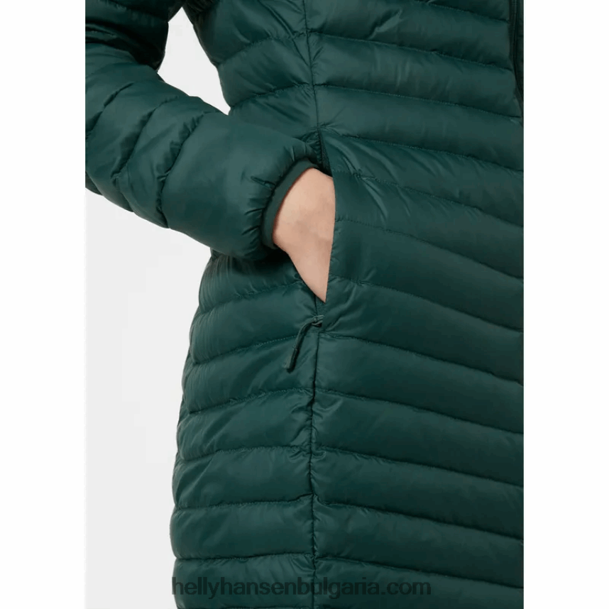 Жени дамско дълго пухено изолационно яке verglas 80V22D1488 черен Helly-Hansen