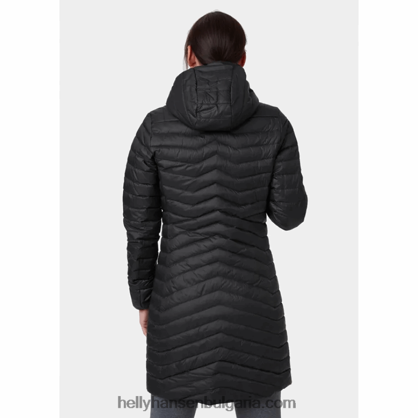 Жени дамско дълго пухено изолационно яке verglas 80V22D1489 най-тъмен spr Helly-Hansen