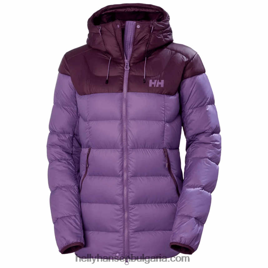 Жени дамско пухено яке verglas glacier 80V22D1486 черен мат Helly-Hansen