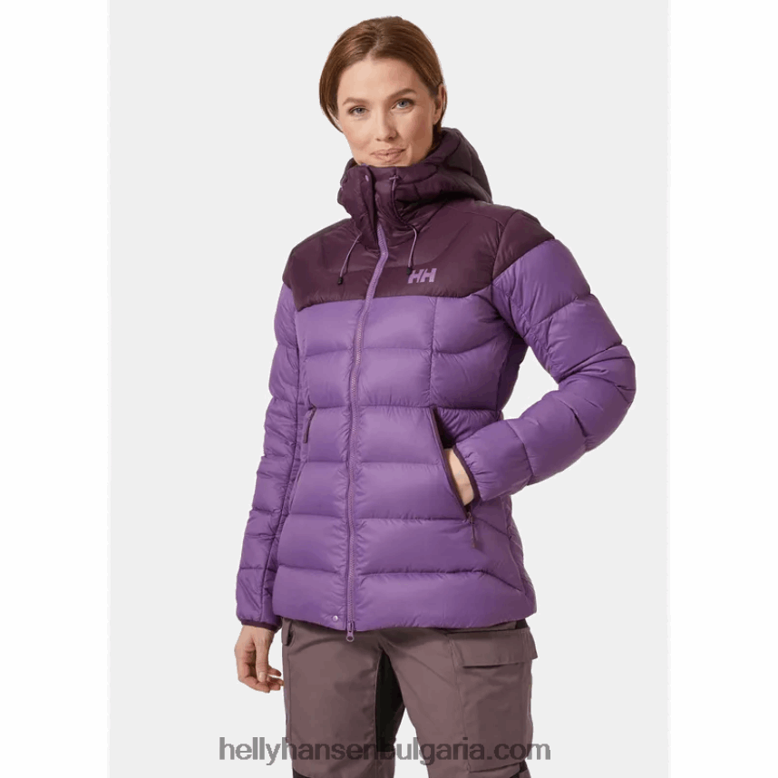 Жени дамско пухено яке verglas glacier 80V22D1486 черен мат Helly-Hansen