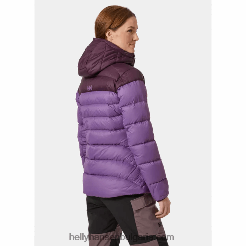 Жени дамско пухено яке verglas glacier 80V22D1486 черен мат Helly-Hansen