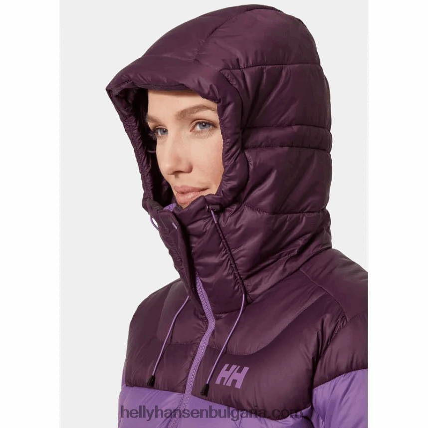 Жени дамско пухено яке verglas glacier 80V22D1486 черен мат Helly-Hansen