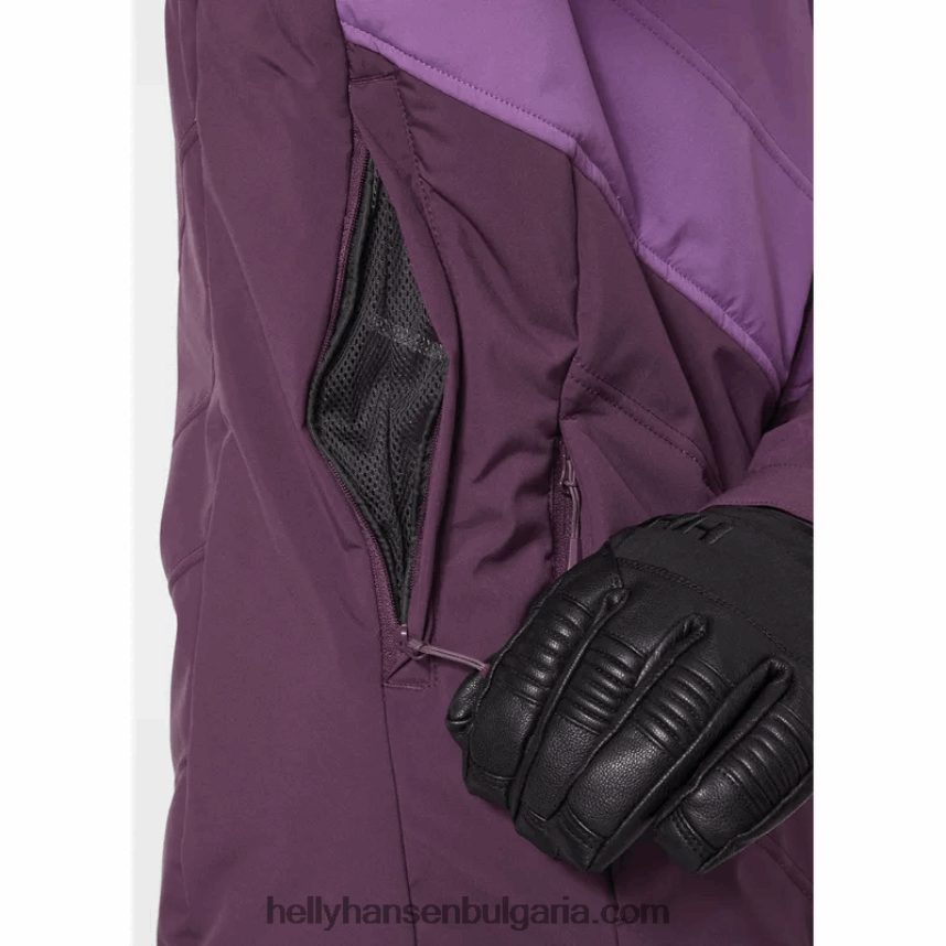 Жени дамско алпийско изолирано ски яке 80V22D2799 черно/морско синьо Helly-Hansen