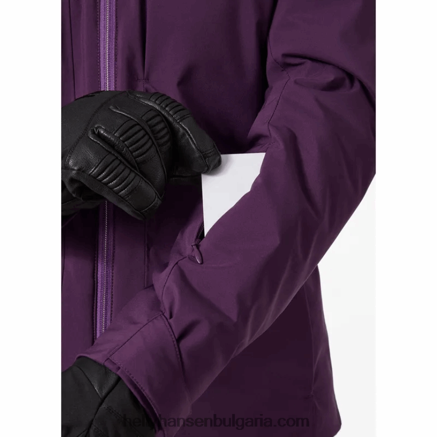 Жени дамско ски яке edge 2.0 80V22D2668 най-тъмно spr/бяло/черно Helly-Hansen