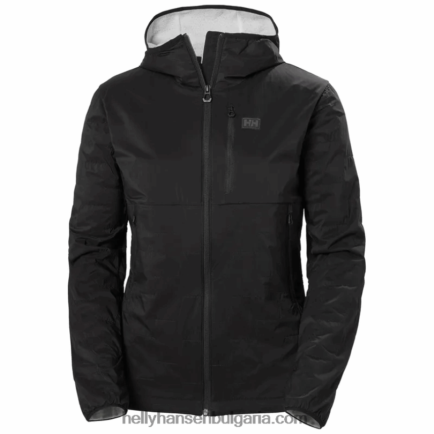 Жени дамско изолирано яке с въздушна качулка lifaloft 80V22D1650 мак оранжев Helly-Hansen