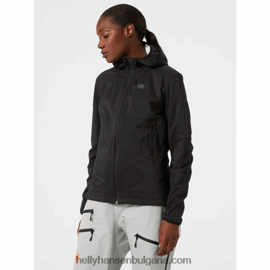 Жени дамско изолирано яке с въздушна качулка lifaloft 80V22D1650 мак оранжев Helly-Hansen