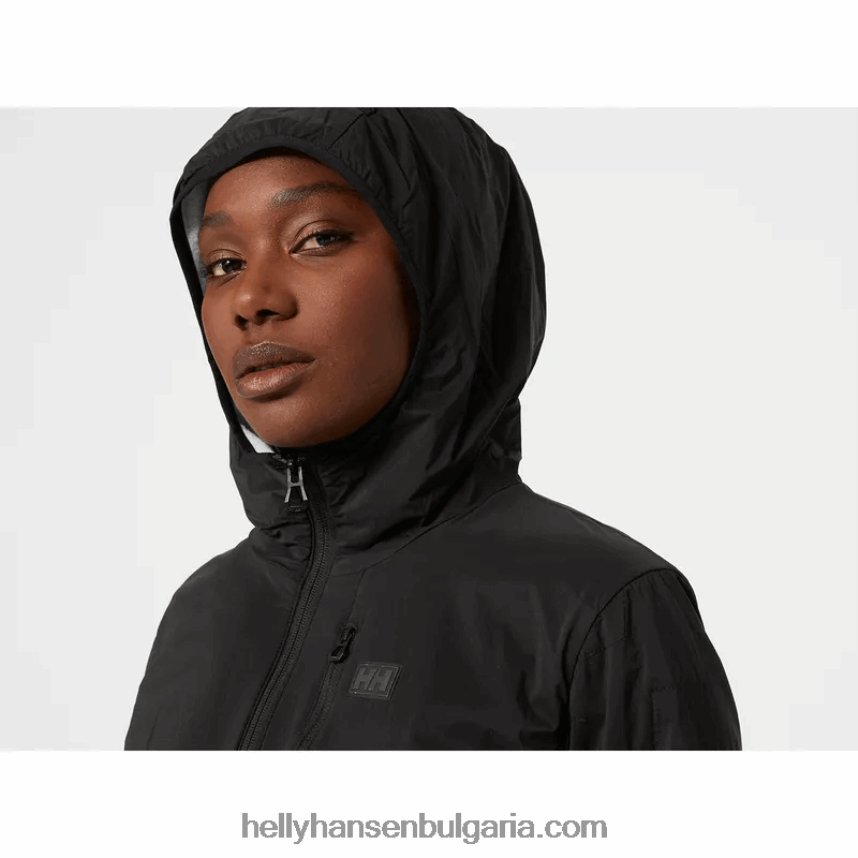 Жени дамско изолирано яке с въздушна качулка lifaloft 80V22D1650 мак оранжев Helly-Hansen