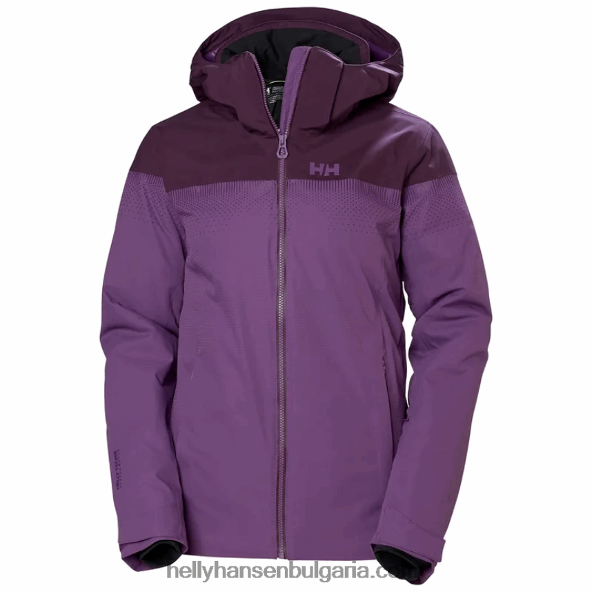 Жени дамско скиорско яке motionista lifaloft 80V22D2656 натрошен гра/най-тъмен спр Helly-Hansen