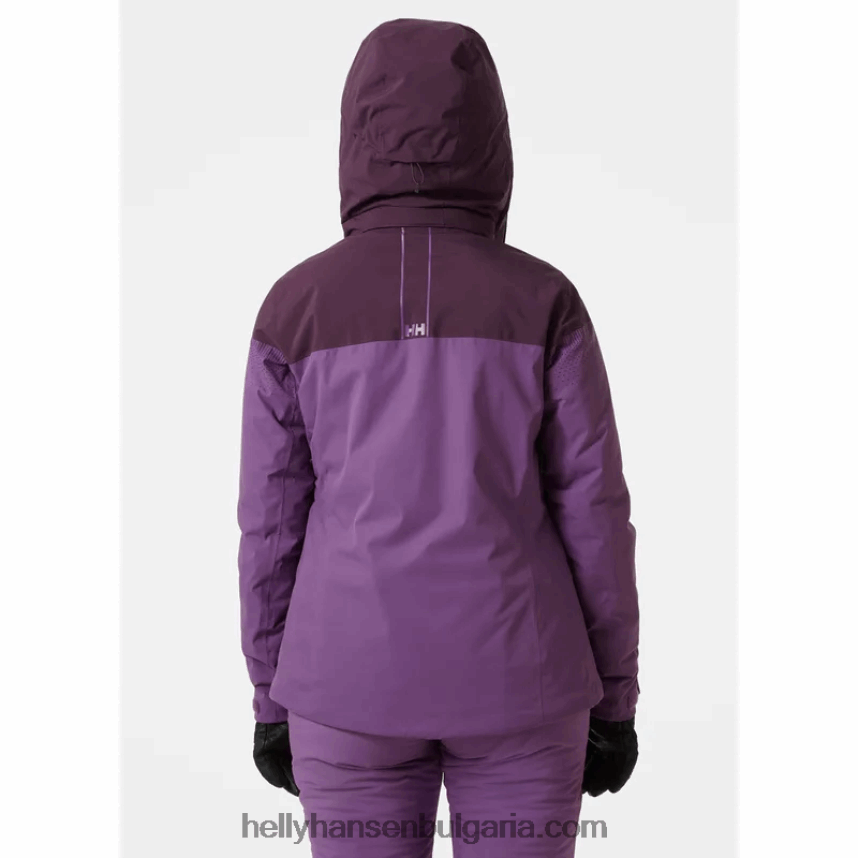 Жени дамско скиорско яке motionista lifaloft 80V22D2656 натрошен гра/най-тъмен спр Helly-Hansen