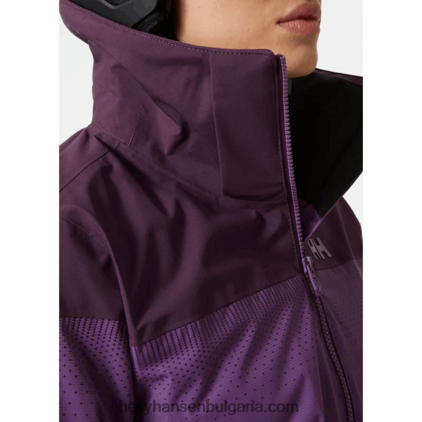 Жени дамско скиорско яке motionista lifaloft 80V22D2656 натрошен гра/най-тъмен спр Helly-Hansen