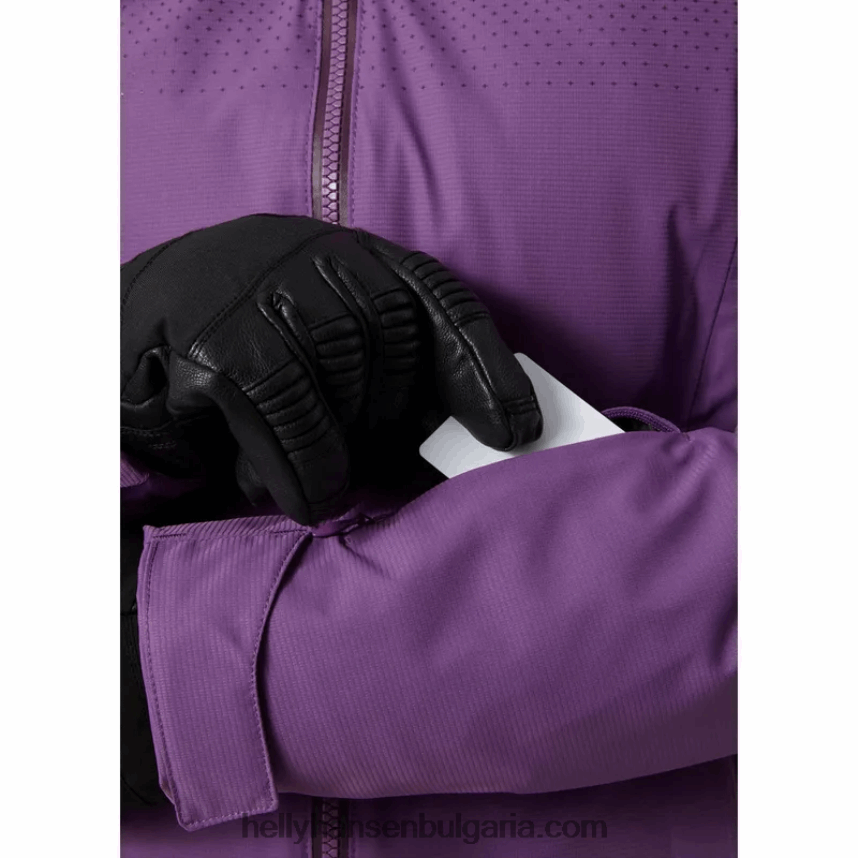 Жени дамско скиорско яке motionista lifaloft 80V22D2656 натрошен гра/най-тъмен спр Helly-Hansen