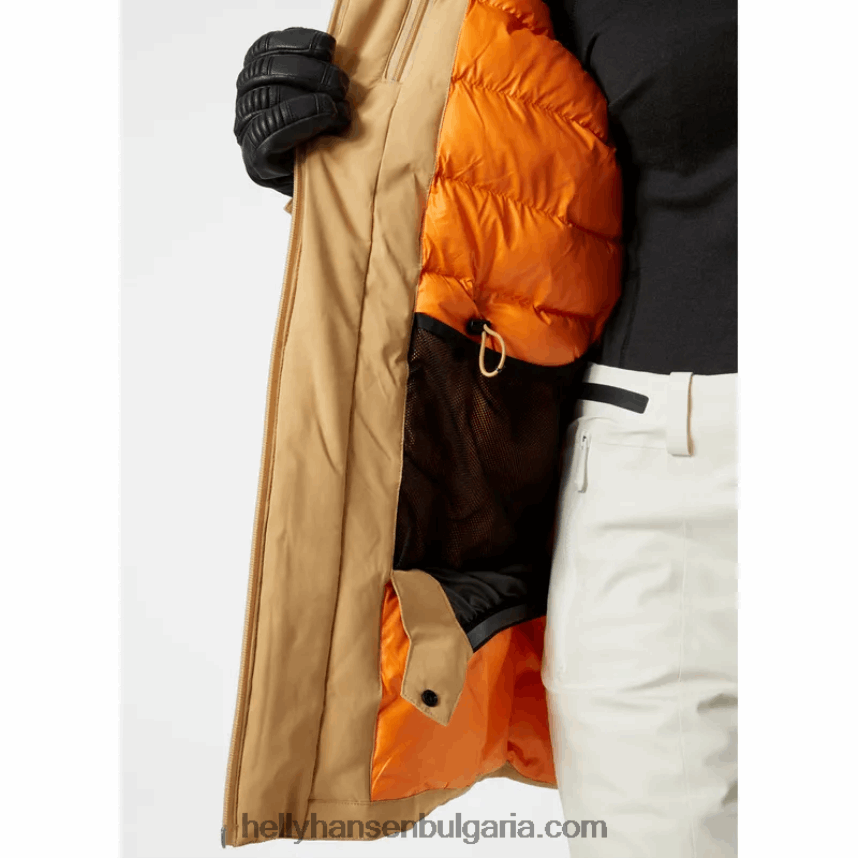 Жени дамско дълго изолирано ски яке nora 80V22D1646 военноморски флот Helly-Hansen