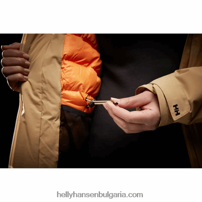 Жени дамско дълго изолирано ски яке nora 80V22D1646 военноморски флот Helly-Hansen