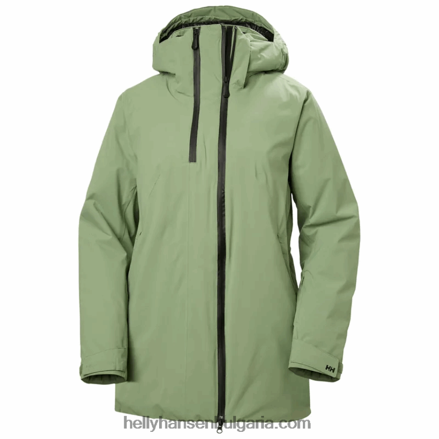 Жени дамско дълго изолирано ски яке nora 80V22D1647 студено кафе Helly-Hansen