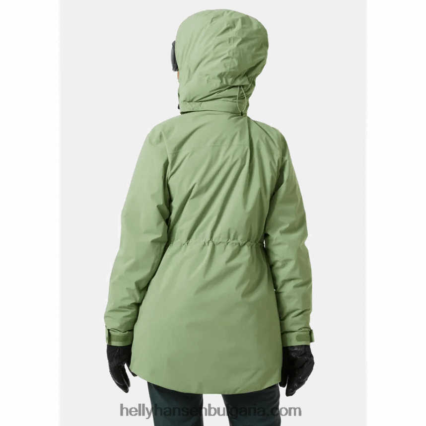 Жени дамско дълго изолирано ски яке nora 80V22D1647 студено кафе Helly-Hansen