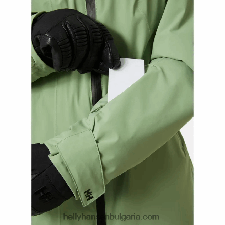 Жени дамско дълго изолирано ски яке nora 80V22D1647 студено кафе Helly-Hansen