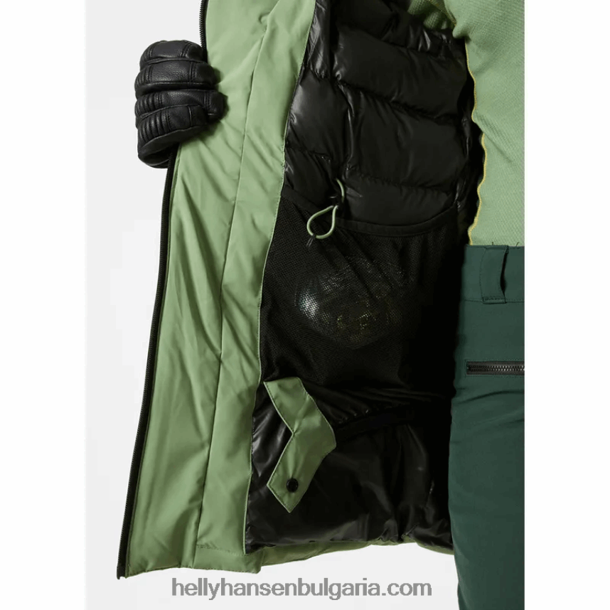 Жени дамско дълго изолирано ски яке nora 80V22D1647 студено кафе Helly-Hansen