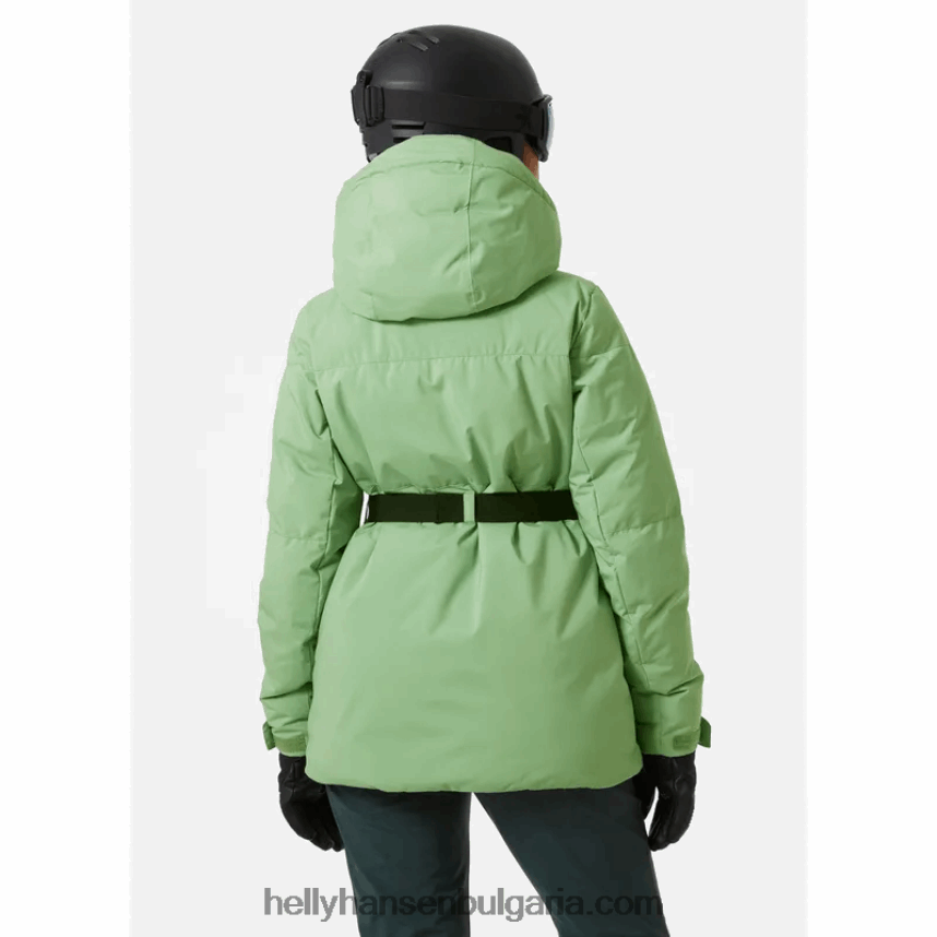 Жени дамско дълго бухнало ски яке nora 80V22D2647 нефрит/синя мъгла Helly-Hansen