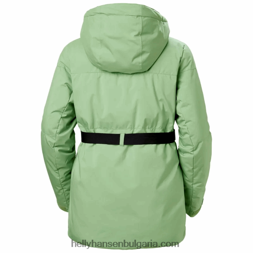 Жени дамско дълго бухнало ски яке nora 80V22D2647 нефрит/синя мъгла Helly-Hansen