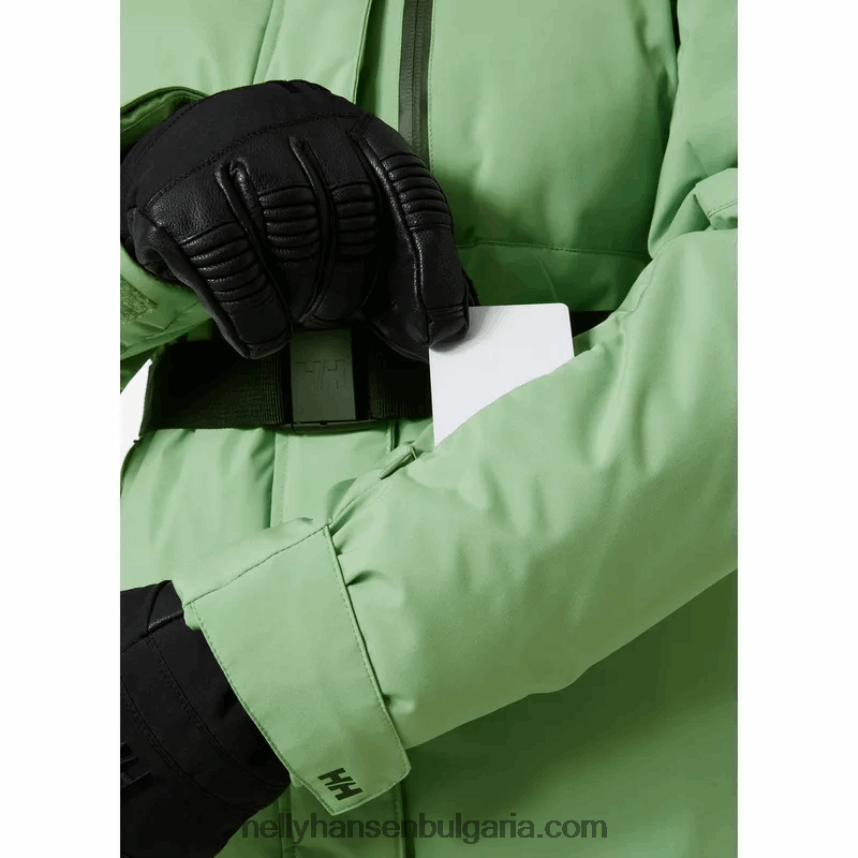 Жени дамско дълго бухнало ски яке nora 80V22D2647 нефрит/синя мъгла Helly-Hansen