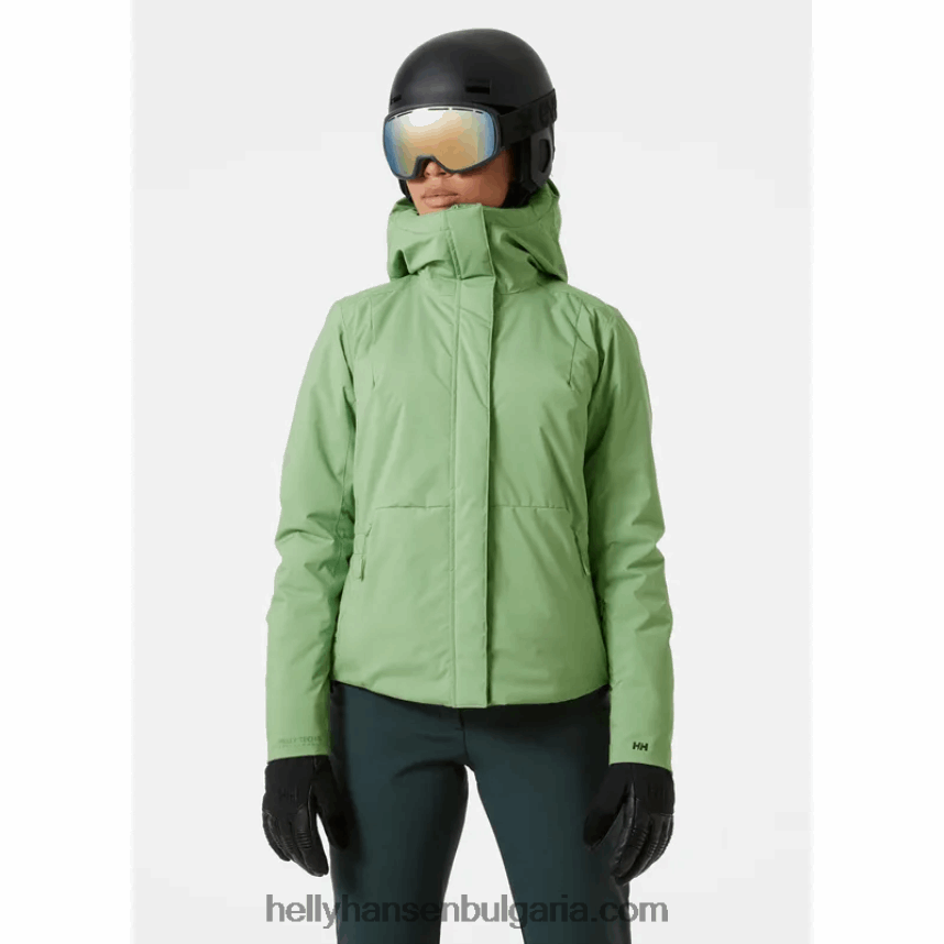 Жени дамско изолирано ски яке nora 80V22D2650 студено кафе Helly-Hansen