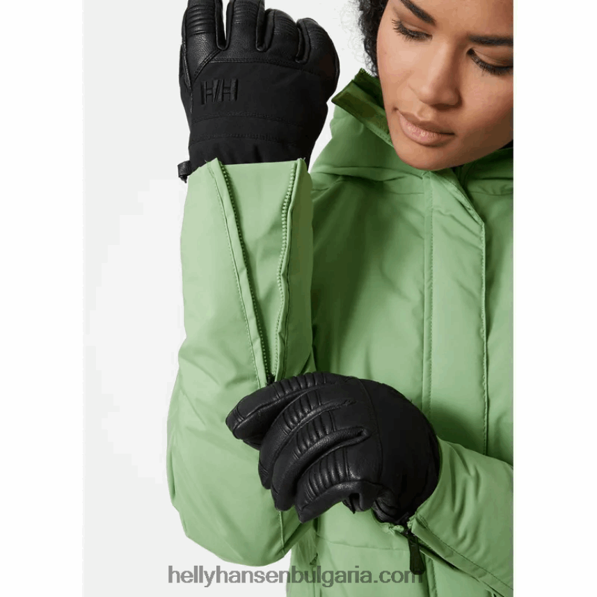 Жени дамско изолирано ски яке nora 80V22D2650 студено кафе Helly-Hansen