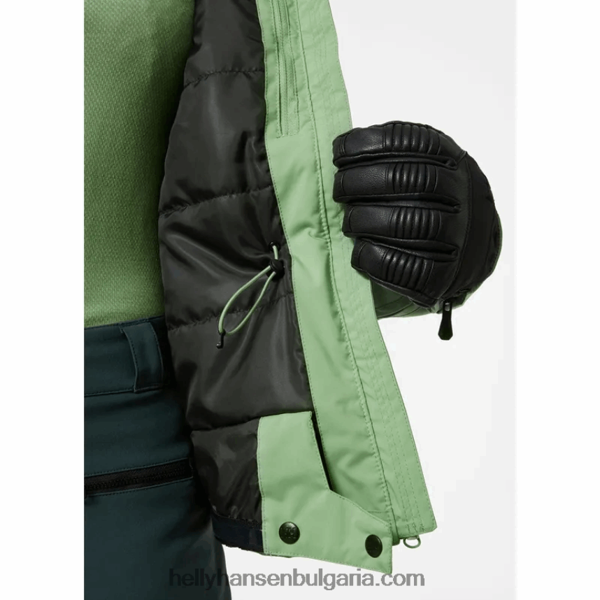 Жени дамско изолирано ски яке nora 80V22D2650 студено кафе Helly-Hansen