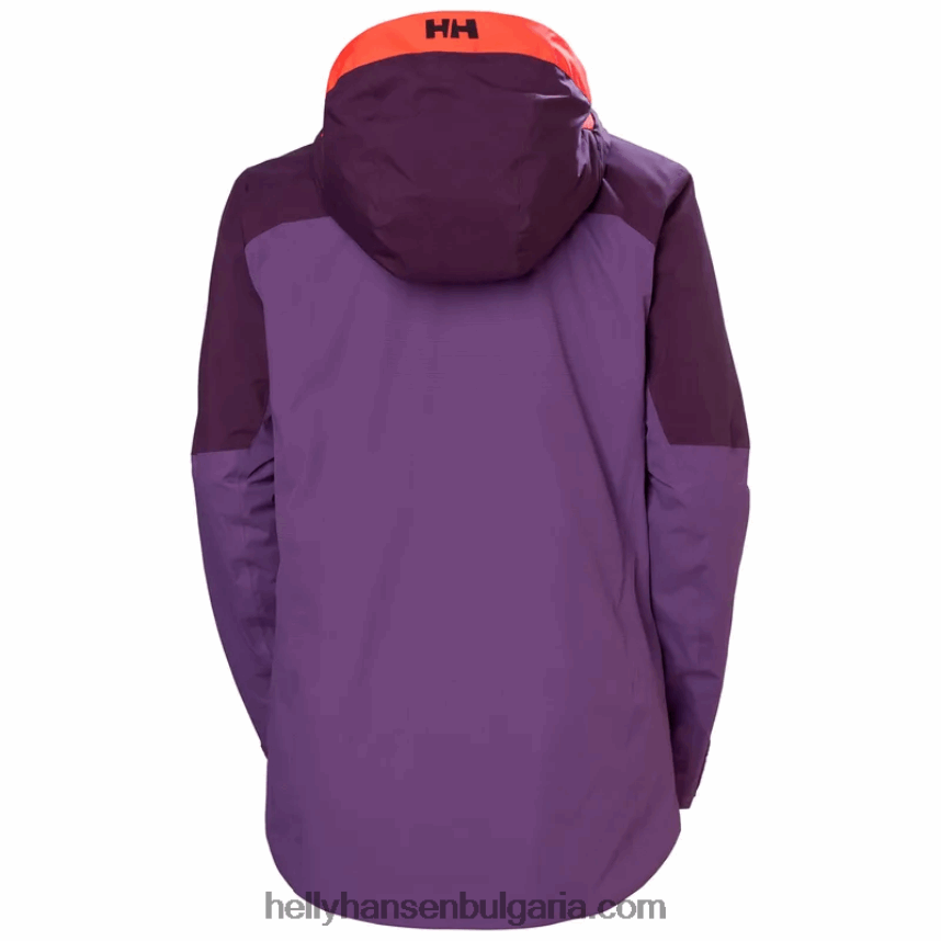 Жени дамско изолирано ски яке powchaser lifaloft 80V22D2654 най-тъмната пролет/синя мъгла Helly-Hansen