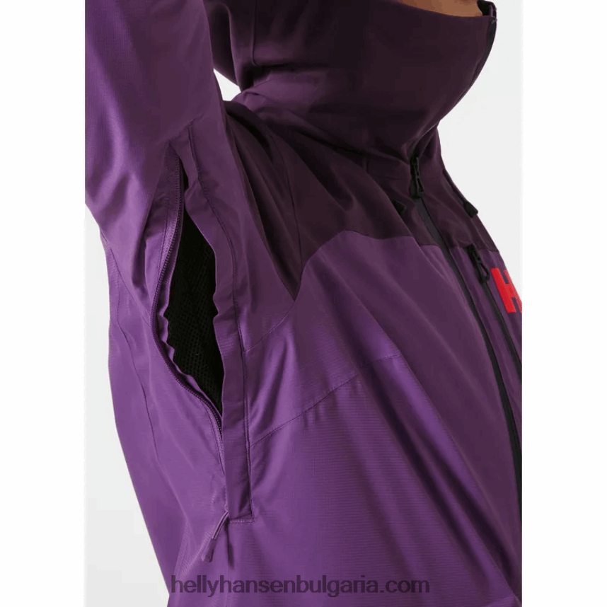 Жени дамско изолирано ски яке powchaser lifaloft 80V22D2654 най-тъмната пролет/синя мъгла Helly-Hansen