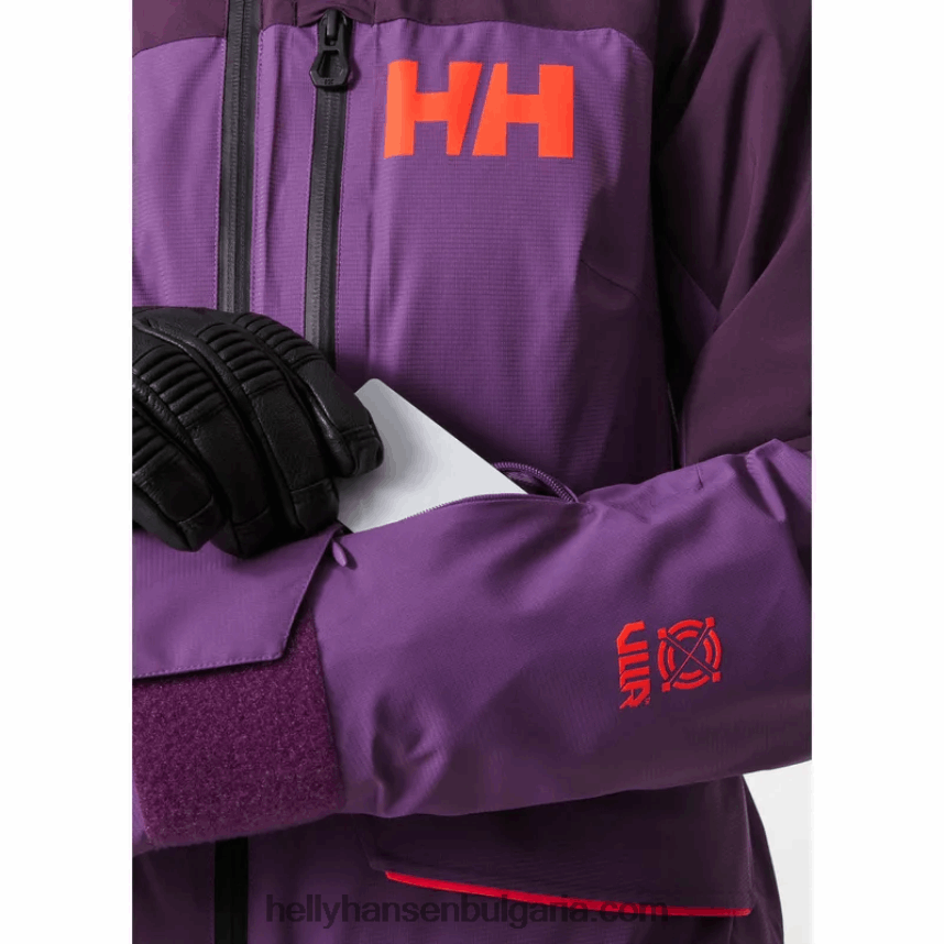 Жени дамско изолирано ски яке powchaser lifaloft 80V22D2654 най-тъмната пролет/синя мъгла Helly-Hansen