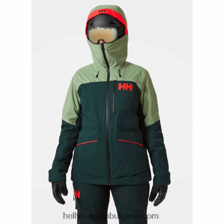 Жени дамско изолирано ски яке powchaser lifaloft 80V22D2655 натрошена гра Helly-Hansen