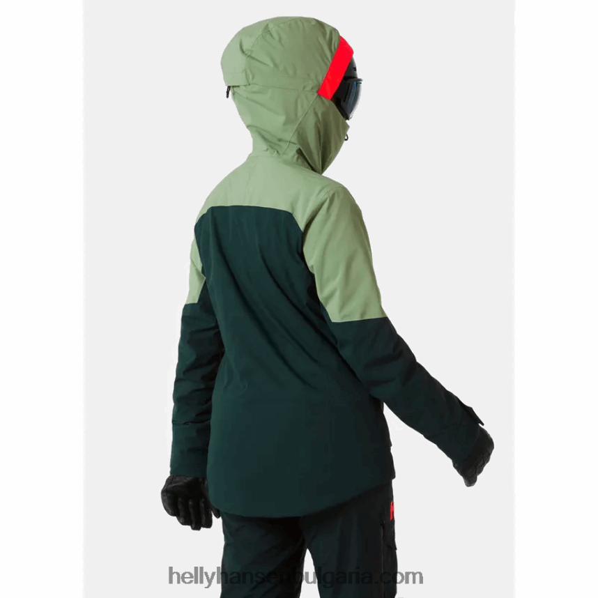 Жени дамско изолирано ски яке powchaser lifaloft 80V22D2655 натрошена гра Helly-Hansen