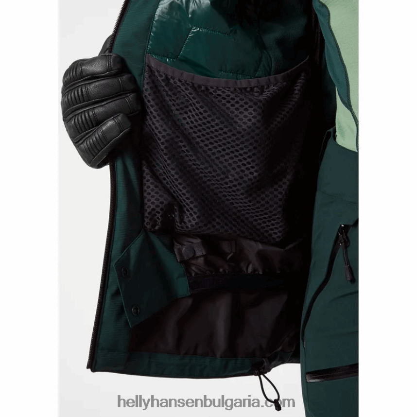 Жени дамско изолирано ски яке powchaser lifaloft 80V22D2655 натрошена гра Helly-Hansen