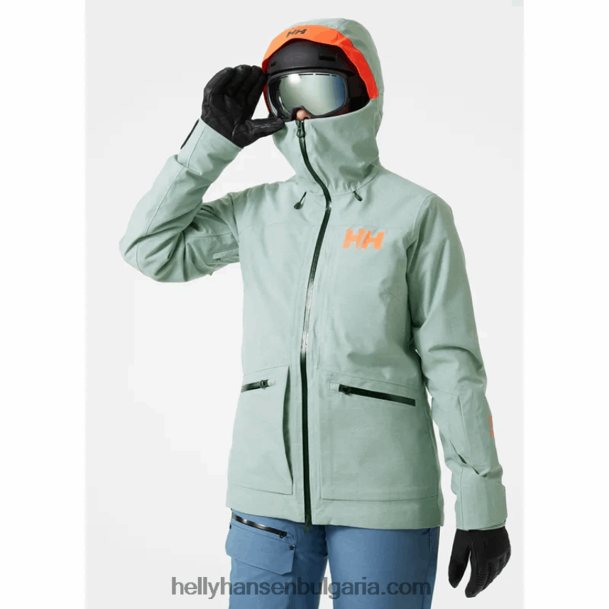 Жени дамско издръжливо ски яке powderqueen 3.0 80V22D1652 натрошена гра Helly-Hansen