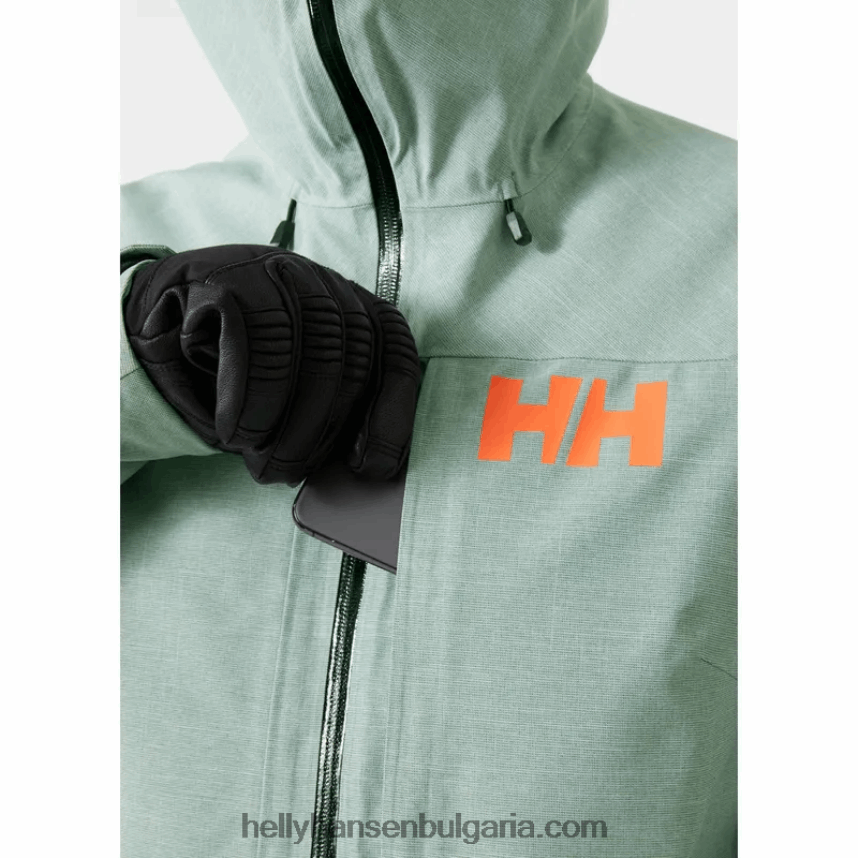 Жени дамско издръжливо ски яке powderqueen 3.0 80V22D1652 натрошена гра Helly-Hansen