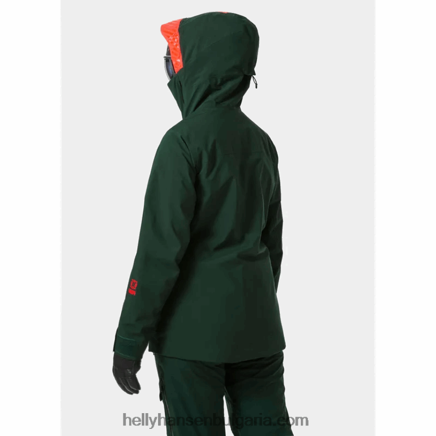 Жени дамско ски яке на powderqueen infinity 80V22D2652 нефрит/черно Helly-Hansen