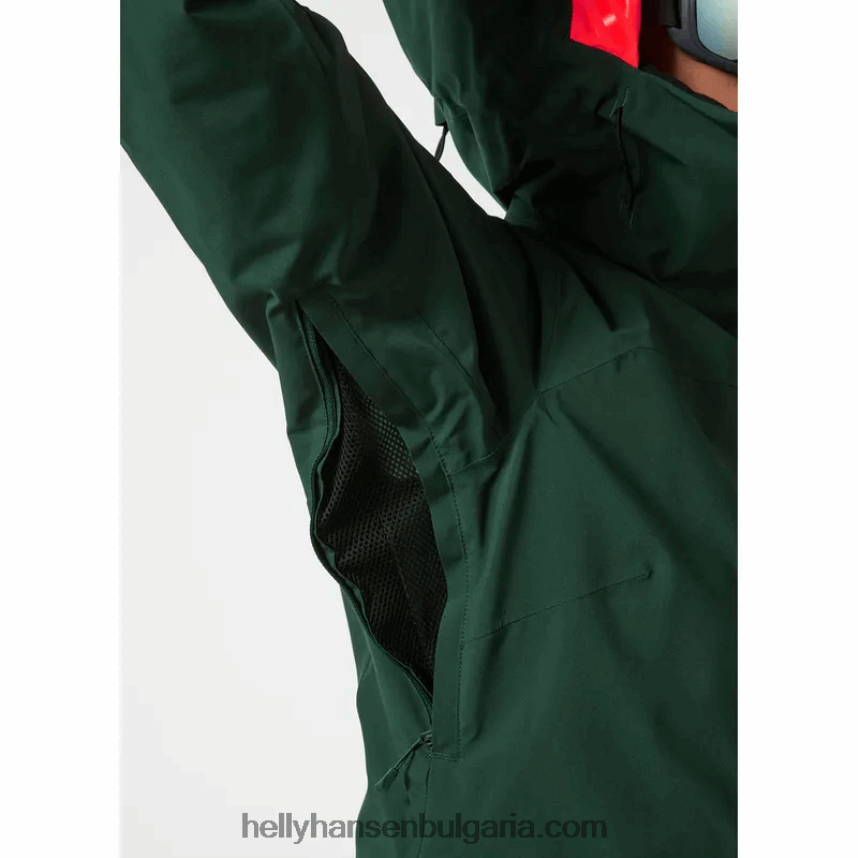 Жени дамско ски яке на powderqueen infinity 80V22D2652 нефрит/черно Helly-Hansen