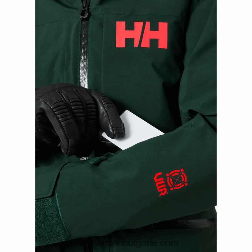 Жени дамско ски яке на powderqueen infinity 80V22D2652 нефрит/черно Helly-Hansen