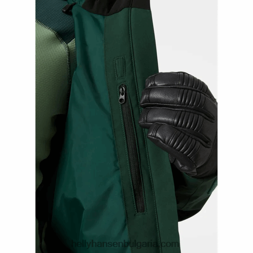 Жени дамско ски яке на powderqueen infinity 80V22D2652 нефрит/черно Helly-Hansen