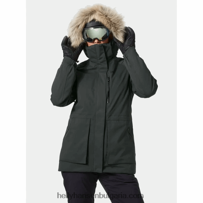 Жени дамско ски яке snowbird 2.0 80V22D1664 дълбок фиорд Helly-Hansen