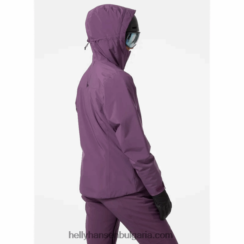 Жени дамско ски яке snowplay 80V22D2660 бял черен Helly-Hansen