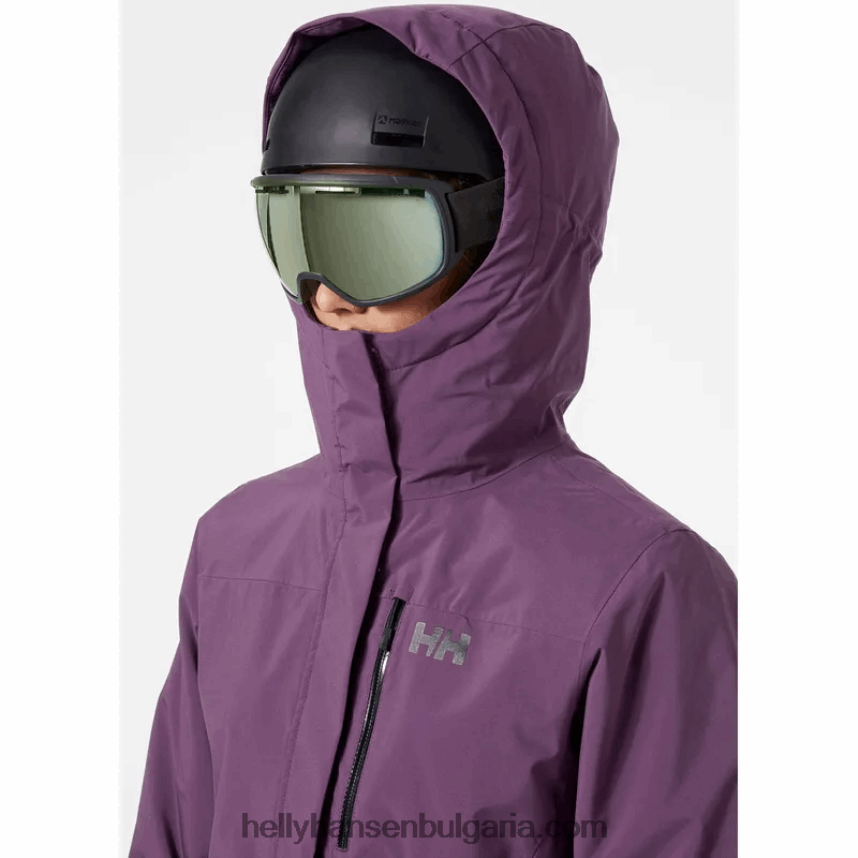 Жени дамско ски яке snowplay 80V22D2660 бял черен Helly-Hansen