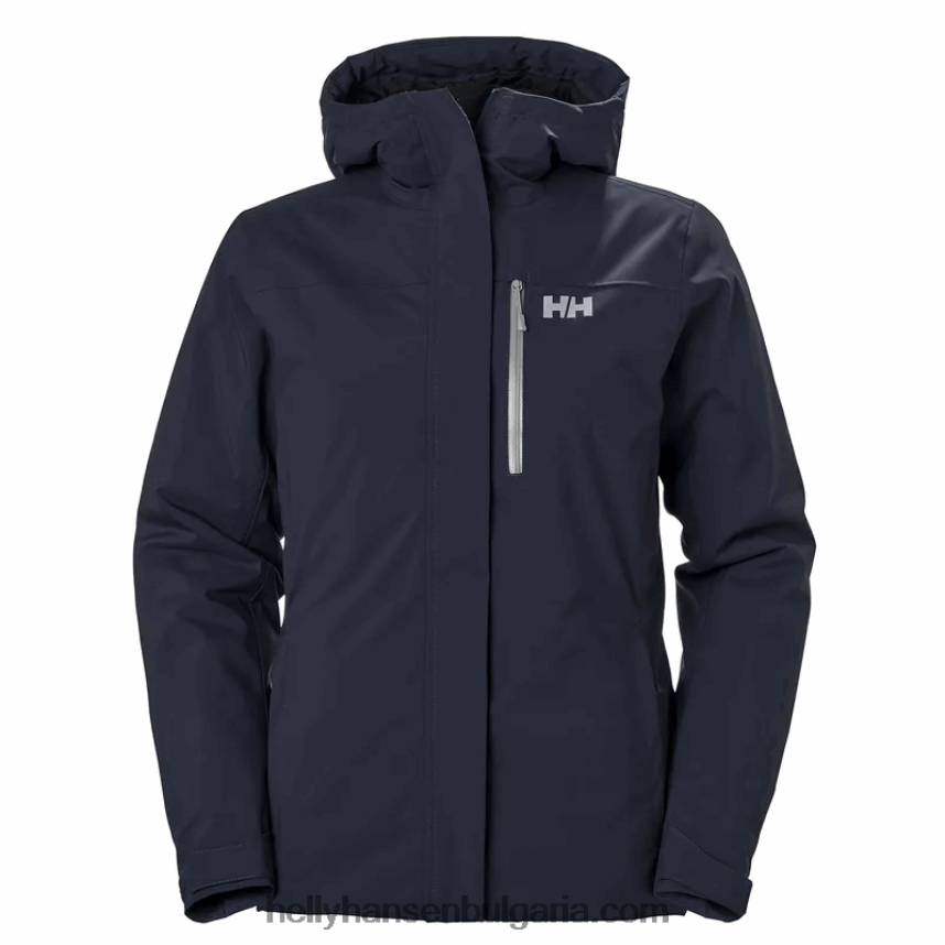 Жени дамско ски яке snowplay 80V22D2663 сняг/черно Helly-Hansen