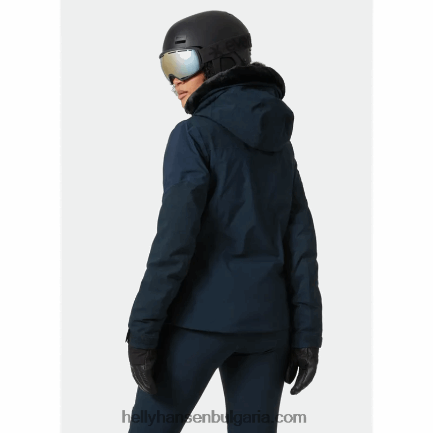 Жени дамско бухнало ски яке valdisere 80V22D2674 най-тъмно spr/черно Helly-Hansen