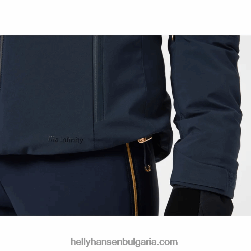 Жени дамско ски яке verbier infinity 80V22D1645 бяло Helly-Hansen