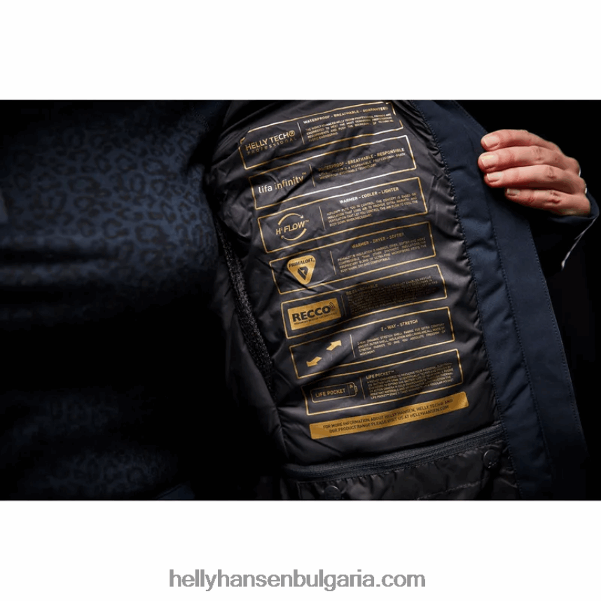 Жени дамско ски яке verbier infinity 80V22D1645 бяло Helly-Hansen