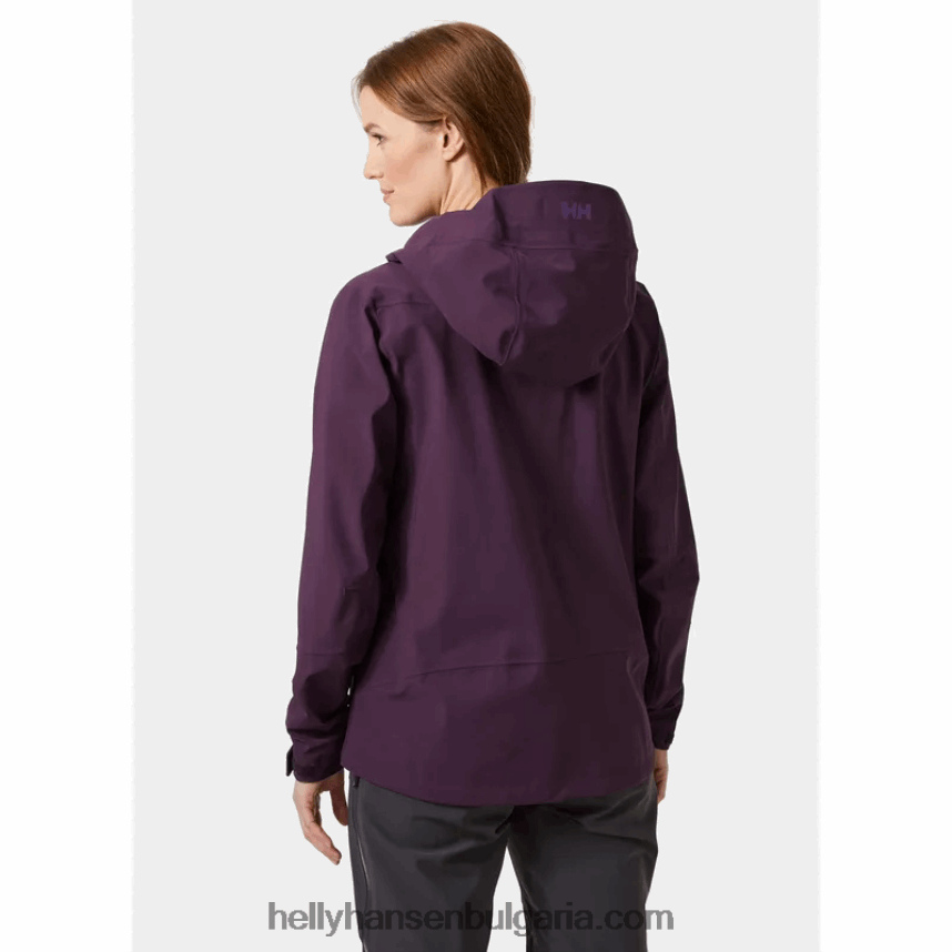 Жени дамско яке verglas за ски за беккантри 80V22D1638 военноморски флот Helly-Hansen